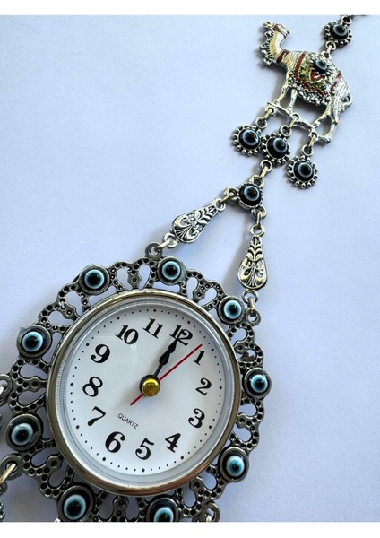 Zamak Döküm Metal Saat Deve Figür Duvar Kapı Süsü ve Aksesuar indirimleri