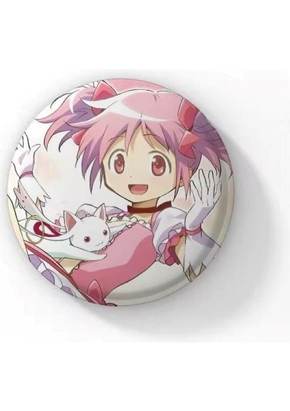 Puella Magi Madoka Magica Anime Buton Rozet 44 mm