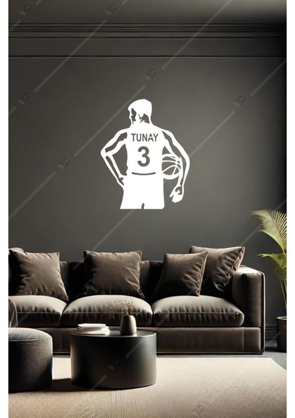 Kişiye Özel Basketbol Gerçekçi Ahşap Duvar Dekorasyonu Ahşap