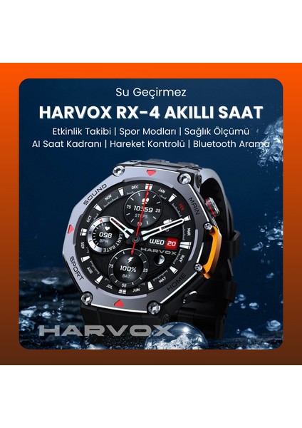 Watch Rx-4 Akıllı Saat Iphone ve Android Tüm Telefonlara Uyumlu