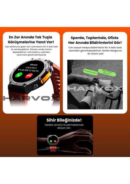Watch Rx-4 Akıllı Saat Iphone ve Android Tüm Telefonlara Uyumlu