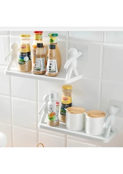 Insan Figürlü Çok Amaçlı Duvar Rafı
