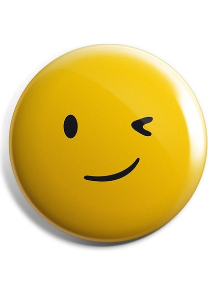 Okey Tamamdır Iğneli Çanta Rozeti 58MM