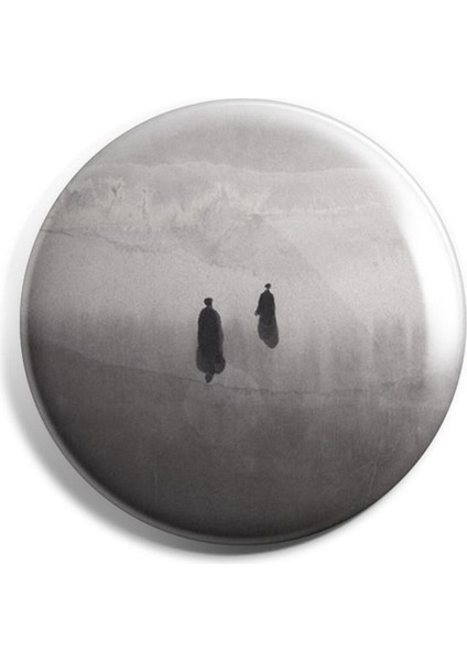 Two Guys Alone Yalnızlık Iğneli Çanta Rozeti 58MM