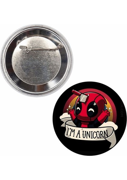 Deadpool Unicorn Rozet