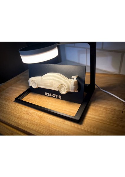 Nissan Skyline Gtr R34 Katmanlı 3D Tablo Duvar Dekorasyon ( Işıklı Stand Hariç ) modelleri