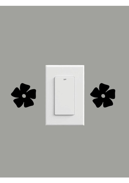 Dekoratif Duvar Priz Anahtar Süsü,siyah Ahşap Priz Süsü