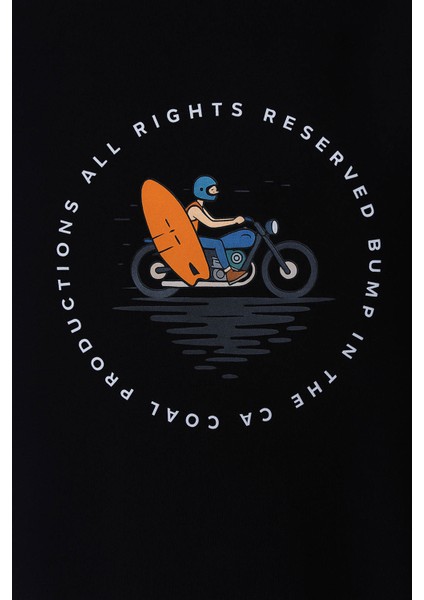 Motorsiklet Baskı Siyah Erkek Kolsuz T-Shirt modelleri