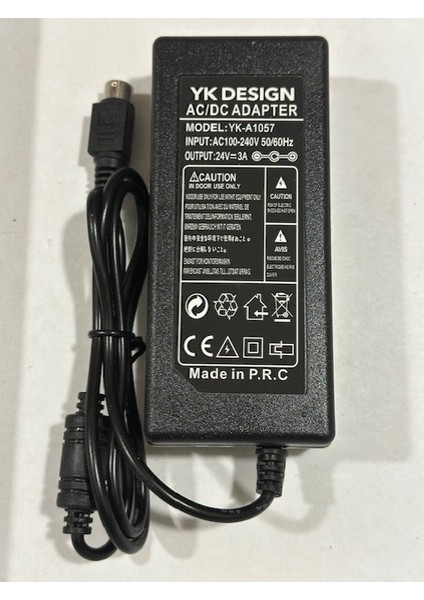 24 Volt 3 Amper 3 Pinli Adaptör 24 Volt Epson Yazıcı Adaptörü