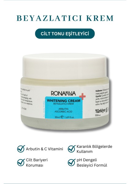 Beyazlatıcı Krem - Işıltılı, Canlı ve Beslenmiş Bir Cilt Için - 50 ml