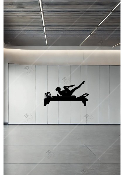 Reformer Pilates Aletli Pilates Temalı Ahşap Duvar Dekoru fırsatları