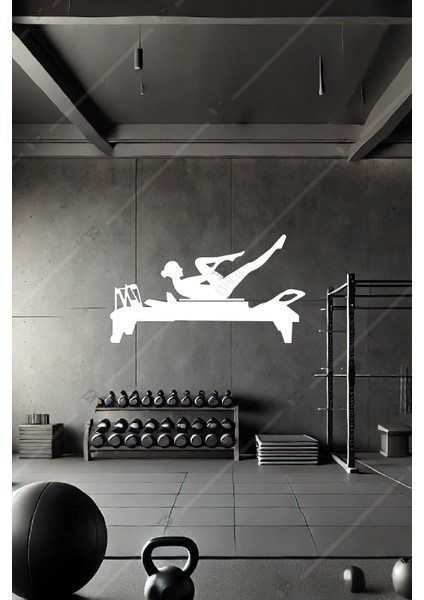 Reformer Pilates Aletli Pilates Temalı Ahşap Duvar Dekoru fiyatları