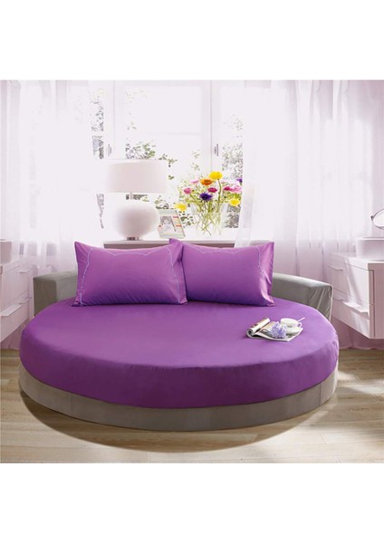 Çap Seçenekli Yuvarlak Lastikli Çarşaf Seti Pamuklu