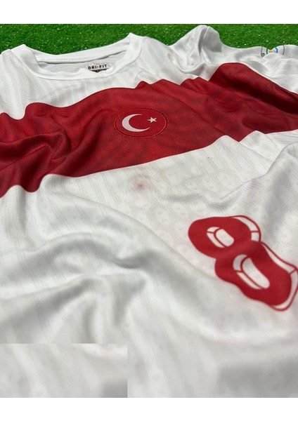 Türkiye 8 Numara Çocuk 4'lü Set Hediyeli Beyaz Milli Takım Forması