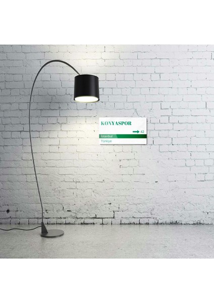 Konyaspor Metal Posteri - Sokak Tabelası Görünümlü Parlak Tablo