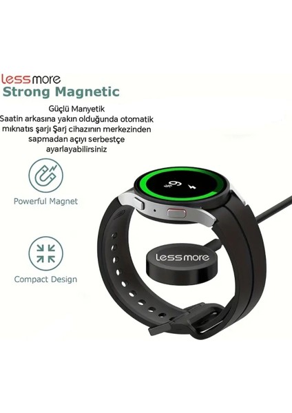 Samsung Galaxy Watch Ultra -6-5-4-3-2-1 Serileri Usb Giriş Samsung Watch Saat Şarjı Manyetik Akıllı Saat Şarjı Yeni Nesil Sağlam