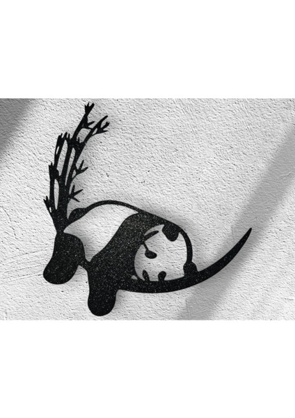 Uyuyan Panda Duvar Dekorasyonu Tablo