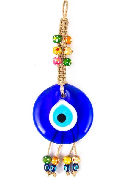 Renkli Ahşap Boncuklu Duvar Süsü