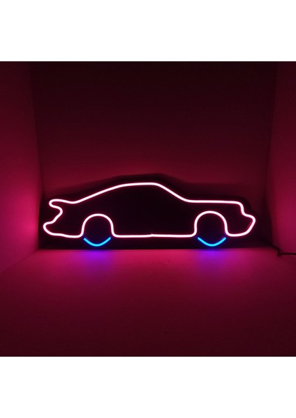 -Destina Ahşap Neon LED - "araba" Temalı Duvar Dekorasyon Ürünü- 20CM*50CM fiyatları