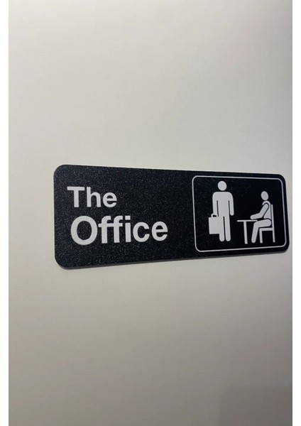 The Office - Ofis Kapı Levhası – Şık ve Modern Hediyelik Kapı Duvar Yazısı Süsü fiyatları