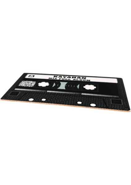 Kayahan Mix Full Albüm Yazılı Teyp Kaset Tasarımlı Ahşap Mdf Duvar Süsü