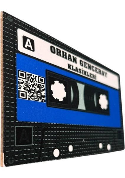 Orhan Gencebay Klasikleri Yazılı Teyp Kaset Tasarımlı Ahşap Mdf Duvar Süsü