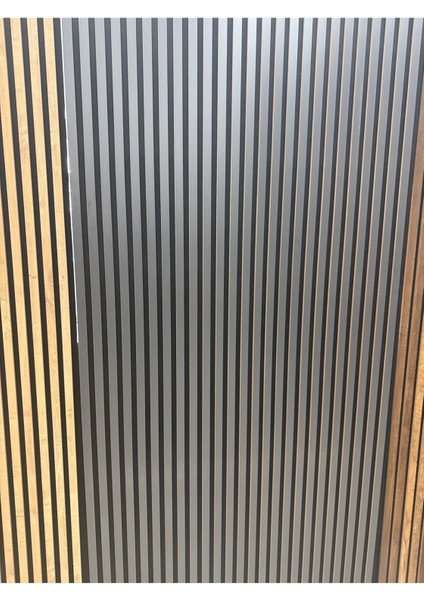 Mdf Ahşap Duvar Paneli Antrasit 100X280CM