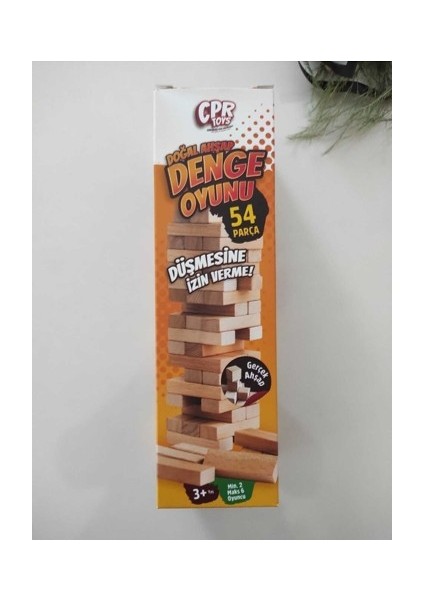 54 Parça Ahşap Denge Oyunu Jenga (Akıl ve Zeka Oyunu)