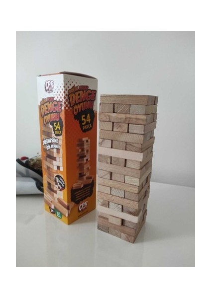 54 Parça Ahşap Denge Oyunu Jenga (Akıl ve Zeka Oyunu) fiyatları