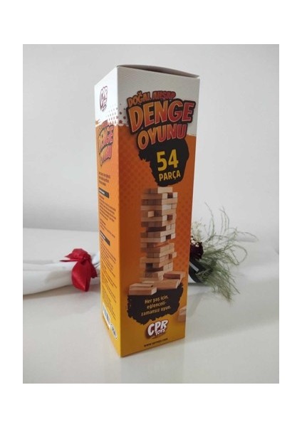 54 Parça Ahşap Denge Oyunu Jenga (Akıl ve Zeka Oyunu) modelleri