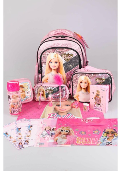 Dekomus Ile Lisanslı Okul,kalem ve Beslenme Çantası,matara,beslenme Kabı Ile Kırtasiye Okul Seti