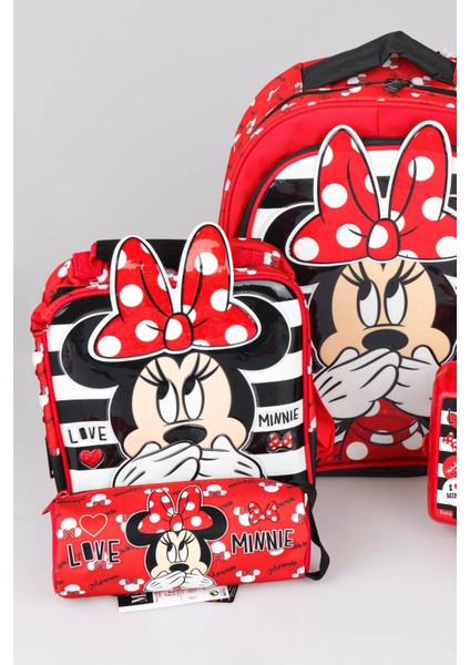 Dekomus Lisanslı Okul,beslenme ve Kalem Çantası Ile Matara,beslenme Kabı Seti modelleri