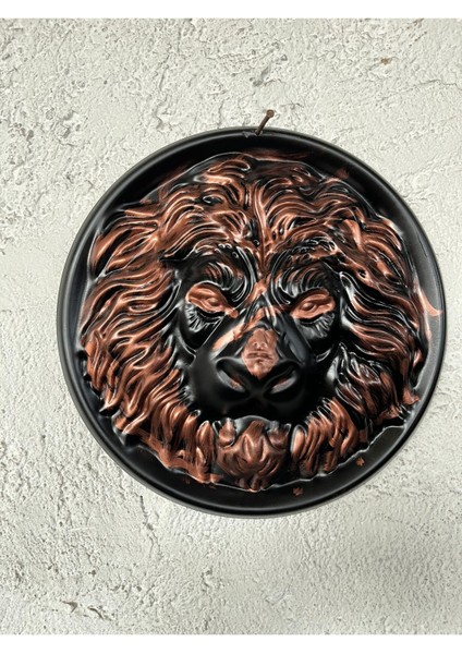 Duvar Dekoru Aslan Demir Saç 25X25