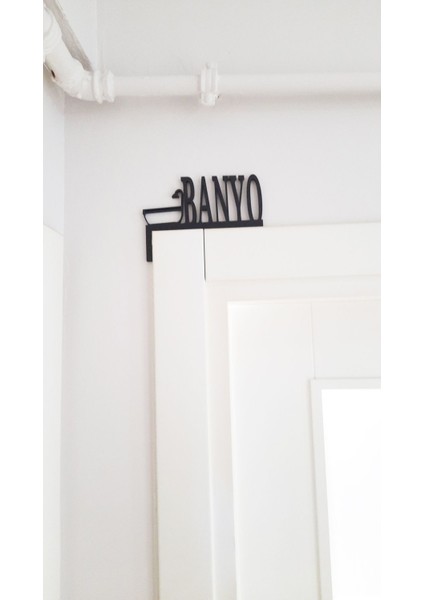 Duş Banyo Kapı Köşelik -Plastik Yapışkanlı Kapı Pervaz Süsü Dekoratif Kapı Süsü Banyo Simgeli Büyük