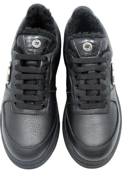 Yılan/ Deri Sıyah Sneaker Düz 026 11 Yln P modelleri