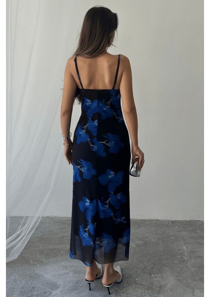 Kadın Megan Degaje Yaka Ayarlanabilir Askılı Astarlı Elbise fiyatları