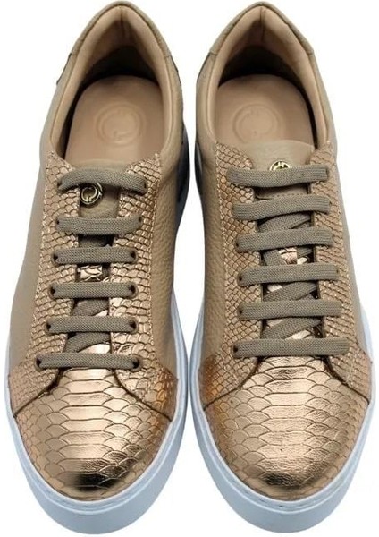 Deri Bakır-Bıskuvı Sneaker Düz 1280 01