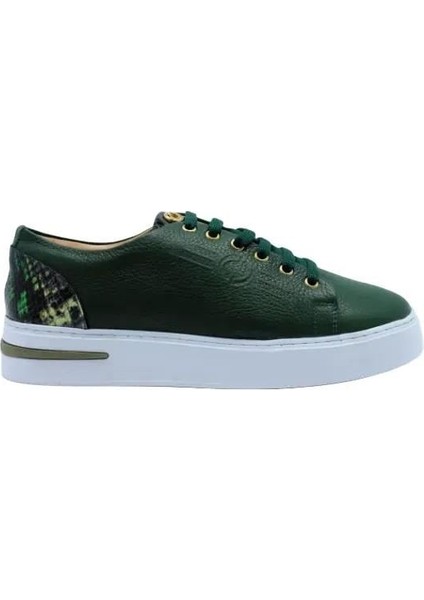 Deri Yesıl Sneaker Düz 1280 17