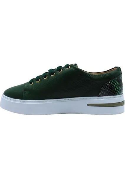 Deri Yesıl Sneaker Düz 1280 17