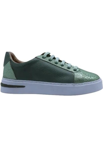 Deri Yesıl Sneaker Düz 1280 01
