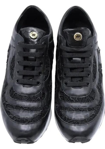 Deri Sıyah Sneaker Düz 4257 72 V5