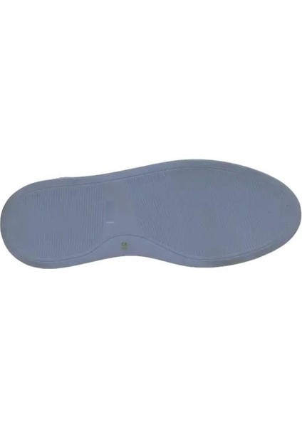 Deri Sıyah-Beyaz Sıyah Sneaker Düz 1280 05