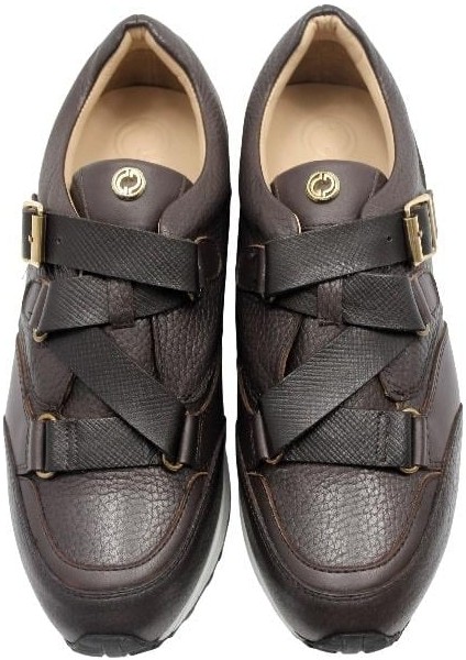 Deri Kahve Sneaker Düz 4257 153