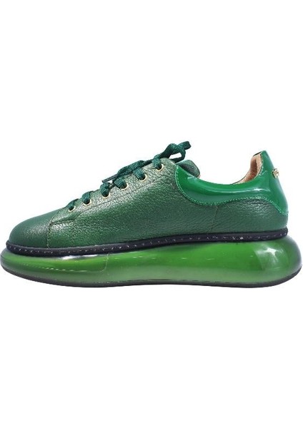 Deri Yesıl Sneaker Düz 777 01 V2 fiyatları