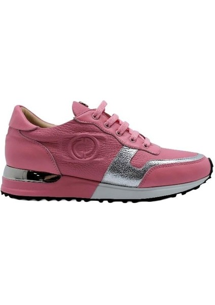 Deri Pembe-Gumus Sneaker Düz 4257 151 V1
