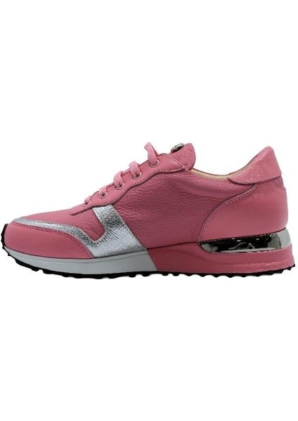 Deri Pembe-Gumus Sneaker Düz 4257 151 V1