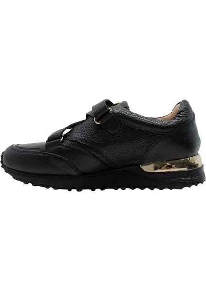 Deri Sıyah Sneaker Düz 4257 153