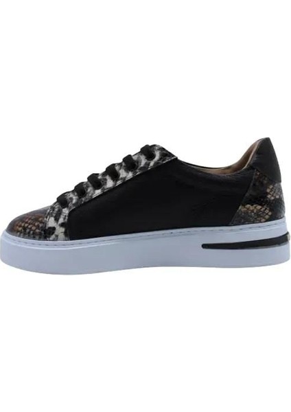 Deri Kahve-Sıyah Sneaker Düz 1280 01 fiyatları