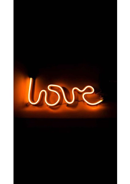 Love Neon LED Tabela Dekoratif Aydınlatma 34X12 cm