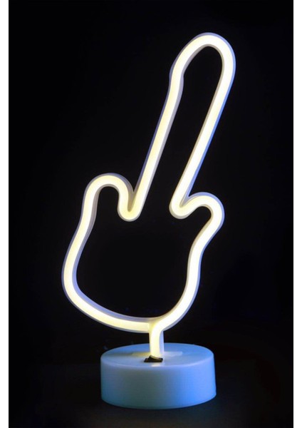 Gitar Şekilli Neon Lamba Ofis Cafe Genç Odası Dekor